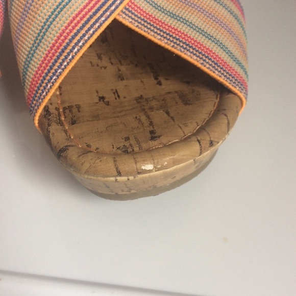 CORK High Heel/Wedge Sandals Size 5 - Picture 7 of 8